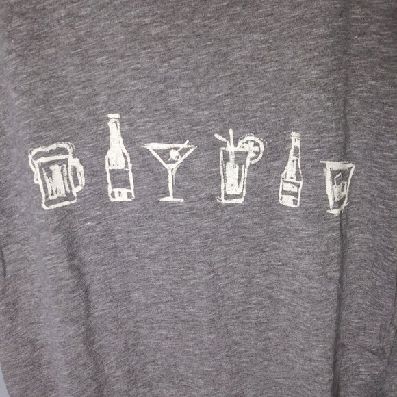 Banana Republic T Shirt Assorted Drinks Women's Size M - Picture 3 of 4
